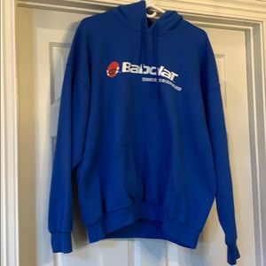 Babolat blue hoodie sweatshirt.  Men’s size XL